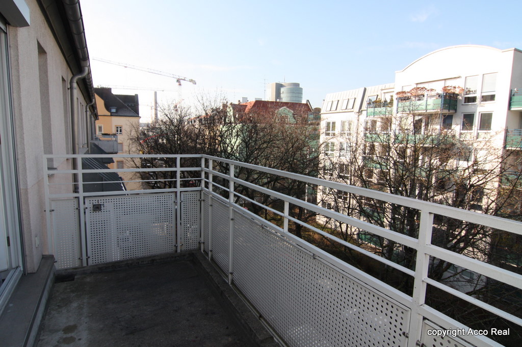 Blick vom Balkon